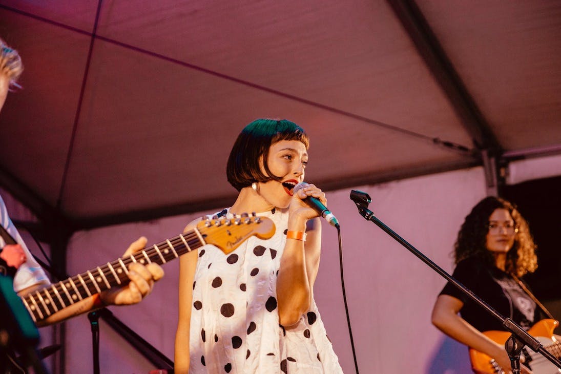 Stella Donnelly performing at WAMFest 2019